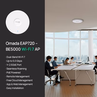 TP-Link Omada WiFi 7 Wireless Access Point - BE5000 Dual Band, 2.5G Port, PoE+ or DC Powered, DC Adapter Included, 5yr Warranty, Captive Portal, Mesh, WPA3, Roaming, Business WiFi Experience(EAP720) thumbnail 2