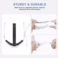 SUPERUS Head Strap & Silicone Face Cover Pad Compatible with Oculus/Meta Quest 2 Accessories, Enhanced Comfort, and Keep Your VR Headset Sweat-Free (Black) thumbnail 3