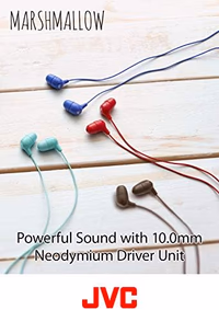 JVC Memory Foam Earbud Marshmallow Memory Foam Earbud with Mic White (HAFX38MW) thumbnail 3