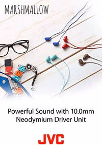 JVC Memory Foam Earbud Marshmallow Memory Foam Earbud with Mic White (HAFX38MW) thumbnail 4