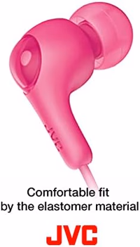 JVC Gumy in Ear Earbud Headphones, Powerful Sound, Comfortable and Secure Fit, Silicone Ear Pieces S/M/L - HAFX7W White thumbnail 5