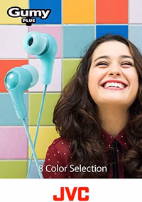 JVC Gumy in Ear Earbud Headphones, Powerful Sound, Comfortable and Secure Fit, Silicone Ear Pieces S/M/L - HAFX7P Pink, 1 Count (Pack of 1) thumbnail 3