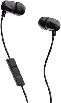 Skullcandy Jib Wired Earbuds with 3.5mm AUX Plug, Noise Isolating Fit, In-Line Microphone Call and Track Control, Convenient for Travel - Black thumbnail 1