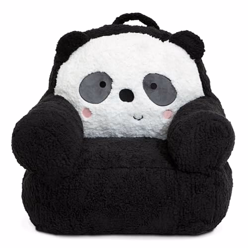 Delta Children Panda Cozee Buddy Chair, Black/White