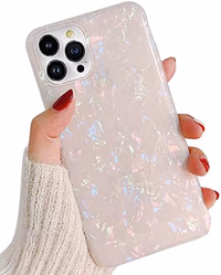 J.west Case for iPhone 13 Pro Case 6.1 inch,Sparkle Opal Glitter Translucent Clear Soft TPU Slim Fit Protective Phone Cover Case for Women Girls Colorful thumbnail 1