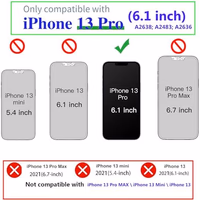 J.west Case for iPhone 13 Pro Case 6.1 inch,Sparkle Opal Glitter Translucent Clear Soft TPU Slim Fit Protective Phone Cover Case for Women Girls Colorful thumbnail 2