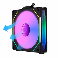 Lian Li UNI Fan SL-Infinity 120mm Reverse Blade-Single Pack-ARGB Fan (Non-Wireless) -Daisy-Chain Design-Infinity Mirror-Cable Management-Customizable Lighting Effects-Black-(UF-RSLIN120-1B) thumbnail 3