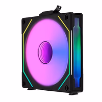 Lian Li UNI Fan SL-Infinity 120mm Reverse Blade-Single Pack-ARGB Fan (Non-Wireless) -Daisy-Chain Design-Infinity Mirror-Cable Management-Customizable Lighting Effects-Black-(UF-RSLIN120-1B) thumbnail 1