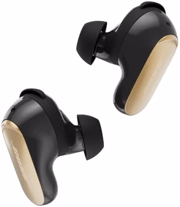 Bose QuietComfort Ultra Earbuds (2nd Gen) - Wireless Noise Cancelling Earbuds with Mic, Immersive Audio, USB-C Charging, Up to 6 Hours Battery, IPX4 Rating, Desert Gold - Limited Edition Color