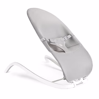Munchkin Spring Baby Bouncer and Rocker Seat, Lightweight 2-in-1 Design, Travel Essential for Newborn, 3 Recline Positions, Grey thumbnail 1