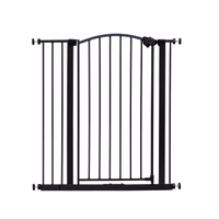 Regalo 36" Extra Tall Home Accent Arch Baby Gate for Doorways & Bottom of Stairs, Pressure Mount for Babies, Toddlers & Pets, Ages 6-24 Months, Tested & Safe, brown thumbnail 5