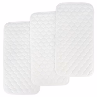 BlueSnail Quilted Thicker Waterproof Changing Pad Liners,3 Count(Snow White 13” x 27”) thumbnail 1