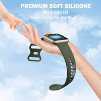 Maledan 6 Pack Bands Compatible for Apple Watch Band 38mm 40mm 41mm 42mm 44mm 45mm 46mm 49mm Women Men, Soft Silicone Sport Band Strap for iWatch Apple Watch Series 11 10 9 8 7 6 5 4 3 2 1 SE Ultra thumbnail 2