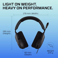 HyperX Cloud Stinger 2 Core – PC Gaming Headset, Lightweight Over-Ear Headset with mic, Swivel-to-Mute mic Function, DTS Headphone:X Spatial Audio, 40mm Drivers,Black thumbnail 3