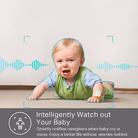 Kasa 2K+ Indoor Wired Security Camera - Works as a Baby Monitor & Pet Camera, Person/Motion/Baby Cry Detection, 2-Way Audio, Night Vision, Subscription-Free Local Storage or Optional Cloud, KC400 thumbnail 4
