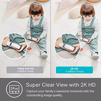 Kasa 2K+ Indoor Wired Security Camera - Works as a Baby Monitor & Pet Camera, Person/Motion/Baby Cry Detection, 2-Way Audio, Night Vision, Subscription-Free Local Storage or Optional Cloud, KC400 thumbnail 3