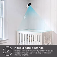 Kasa 2K+ Indoor Wired Security Camera - Works as a Baby Monitor & Pet Camera, Person/Motion/Baby Cry Detection, 2-Way Audio, Night Vision, Subscription-Free Local Storage or Optional Cloud, KC400 thumbnail 5