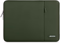 MOSISO Laptop Case 13 inch, 13 inch Laptop Sleeve Compatible with MacBook Air M5 M4 M3 M2 M1 2026-2018 / Neo/Pro M2 M1 2026-2016, Polyester Vertical Computer Sleeve Bag with Pocket, Army Green thumbnail 1