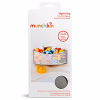Munchkin® High 'n Dry™ Corner Bath Toy Organizer 21350 Grey thumbnail 5