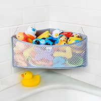 Munchkin® High 'n Dry™ Corner Bath Toy Organizer 21350 Grey thumbnail 2