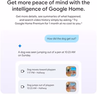 Google Nest Cam Indoor (Wired, 3rd Gen) - Security Camera with 2K Video and Gemini, Night Vision, 2-Way Audio, Works with Google Home - 2025 Model - Snow thumbnail 5