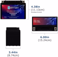 Mighty Max Battery YTZ12S -12 Volt 11 AH, 210 CCA, Rechargeable Maintenance Free SLA AGM Motorcycle Battery thumbnail 2