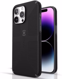 Speck MagSafe Case for iPhone 15 Pro Max - Drop & Camera Protection, Soft-Touch Secure Grip, Wireless Charging Compatible, Fits All 6.7 Inch Models Including iPhone 14 & 13 Pro Max - Grip Black thumbnail 1