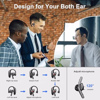 IAMJOY Bluetooth Headset Dual-Mic V5.4 Wireless Bluetooth Earpiece Noise Canceling Hands-Free Headphones 14 Hours Talking Time 140H Standby for Trucker,Office,Driving thumbnail 5