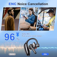 IAMJOY Bluetooth Headset Dual-Mic V5.4 Wireless Bluetooth Earpiece Noise Canceling Hands-Free Headphones 14 Hours Talking Time 140H Standby for Trucker,Office,Driving thumbnail 3