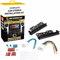 Scosche ICTA3BN Double DIN Radio Install Dash Kit and Harness Compatible with Select 2000-2017 Scion, Subaru and Toyota Vehicles - Complete Basic Car Stereo Installation Kit - Does Not Retain SWC thumbnail 1