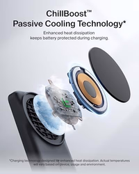 Belkin MagSafe Charger Compatible, 2-in-1 Charging Station, Qi2.2 25W Magnetic Wireless Charger Dock, Foldable Stand, with 5W USB-C Port, for iPhone 17/16/15, Pixel 10, AirPods (45W Adapter Included) thumbnail 3