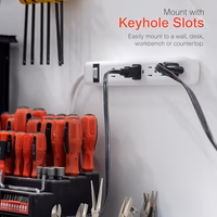 GE 6-Outlet Surge Protector, 2 Ft Extension Cord, Power Strip, 450 Joules, Twist-to-Close Safety Covers, UL Listed, White, 33656 thumbnail 5