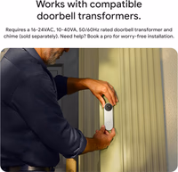 Google Nest Doorbell (Wired, 3rd Gen) - 2K Video and Gemini, Live View, Night Vision, 2-Way Audio - Works with Google Home - 2025 Model - Linen thumbnail 3