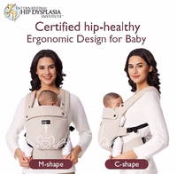 Momcozy Baby Carrier - Ergonomic, Cozy and Lightweight Carrier for 7-45lbs, Effortless to Put On, Ideal for Hands-Free Parenting, Enhanced Lumbar Support, Purehug for Infant to Toddler, Khaki thumbnail 3