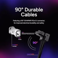 Cooler Master V850 SFX Gold 850W Fully Modular Power Supply – 80+ Gold Certified SFF PSU, ATX 3.1 & PCIe 5.1 Ready, 90° Angled Cable, Low Noise, Small Form Factor ITX PSU, 10-Year Warranty, Black thumbnail 5