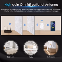 WiFi Extender, 2026 1800Mbps WiFi 6 Extender Signal Booster - Dual Band (2.4GHz & 5.8GHz), WiFi Extender with Gigabit Port, 12999 Sq.Ft Long Range WiFi Repeater, Connects 105+ Devices thumbnail 3