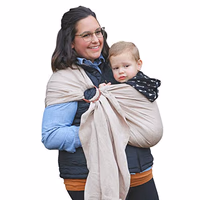 Nalakai Luxury Ring Sling Baby Carrier, Soft Linen Blend Baby Sling, Baby Wrap, Wear Your Little One Close to Your Heart, Longer Length thumbnail 1