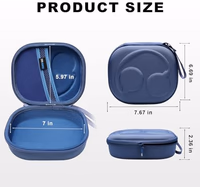 Hard Case Compatible with Skullcandy Crusher/ANC 2/540 Active, Crusher Evo, Hesh ANC, Hesh Evo, Riff 2, Riff Over-Ear Headphones, Blue Travel Carrying Bag thumbnail 4