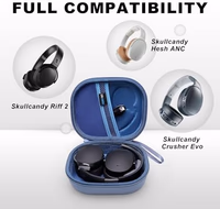 Hard Case Compatible with Skullcandy Crusher/ANC 2/540 Active, Crusher Evo, Hesh ANC, Hesh Evo, Riff 2, Riff Over-Ear Headphones, Blue Travel Carrying Bag thumbnail 2