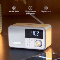 Crosley CR1121A-PB Cooper Retro AM/FM Radio, Portable Bluetooth Speaker with Aux Input and LED Display, Pebble thumbnail 3