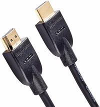 Amazon Basics HDMI Cable, 6ft, 4K@60Hz, High-Speed 4K HDMI 2.0 Cord with Ethernet, 18Gbps, 2160p, 48 bit, Compatible with TV/PS5/Xbox/Roku/Blu-ray, Black thumbnail 1