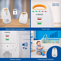 VTech Upgraded Audio Baby Monitor with Rechargeable Battery, Long Range, and Crystal-Clear Sound thumbnail 5