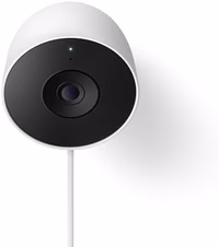 Google Nest Cam Outdoor (Wired, 2nd Gen) - Security Camera with 2K Video and Gemini, Night Vision, 2-Way Audio - Works with Google Home - 2025 Model - Snow thumbnail 2
