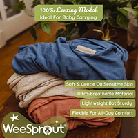 WeeSprout Baby Wraps Carrier - Perfect Child Sling for Newborn and Infant, Enhances Bonding, Soft and Breathable, Ideal for Babywearing thumbnail 3