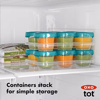 OXO Tot 12-Piece Baby Blocks Set, Teal thumbnail 5