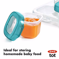 OXO Tot 12-Piece Baby Blocks Set, Teal thumbnail 3