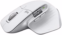 Logitech MX Master 3S for Mac - Wireless Bluetooth Mouse with Ultra-Fast Scrolling, Ergo, 8K DPI, Quiet Clicks, Track on Glass, Customization, USB-C, Apple, iPad - Pale Grey thumbnail 1