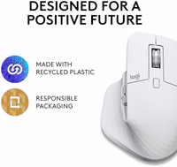 Logitech MX Master 3S for Mac - Wireless Bluetooth Mouse with Ultra-Fast Scrolling, Ergo, 8K DPI, Quiet Clicks, Track on Glass, Customization, USB-C, Apple, iPad - Pale Grey thumbnail 5