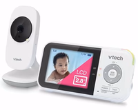 VTech VM819 Baby Monitor with Camera and Audio, 2.8” Screen Portable Baby Camera, Night Vision, 2-Way Audio, Temperature Sensor and Lullabies, Secure Transmission No WiFi, Ideal for Baby/Elderly/Pet thumbnail 1