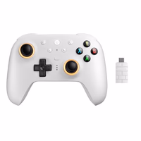 8BitDo Ultimate 2 Wireless Controller for Windows PC, Apple, Steam & Android, Gaming Controller with TMR Joysticks, Hall/Tactile Triggers, Motion Control, RGB Fire Ring, 1000Hz Polling Rate, White thumbnail 2